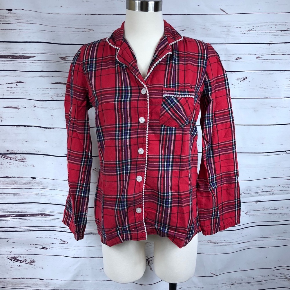 VS Red Plaid PJ‎ Top